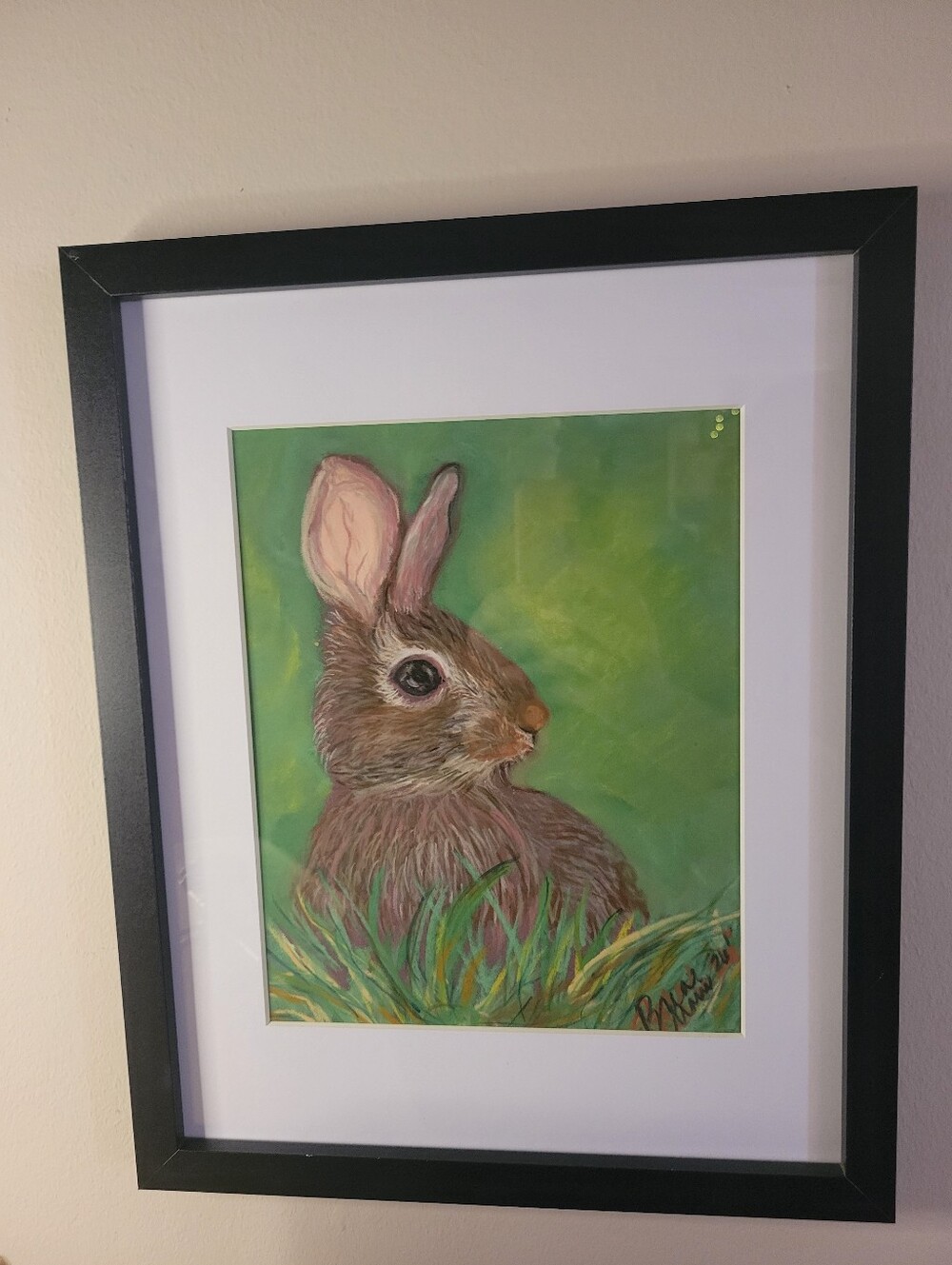 "Brunch Bunny" Original FRAMED Art - Picture 6 of 7